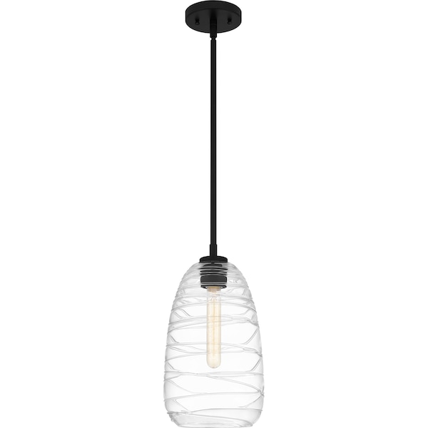 Quoizel Piccolo Pendant Mini Pendant 1 Light Matte Black QPP6165MBK - main